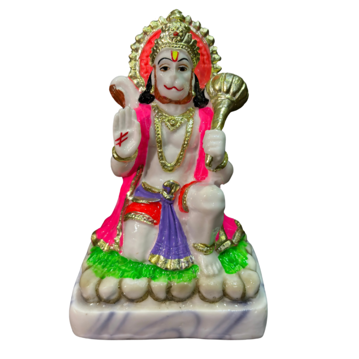 Hanuman Ji Ashirwad Mudra Idol/Murti for Puja, Home & Gift (5 Inches)
