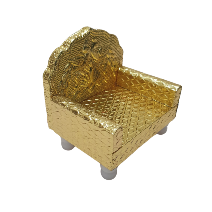 Beautiful Wooden Minakari Singhasan (Throne) for Laddu Gopal for Home Temple